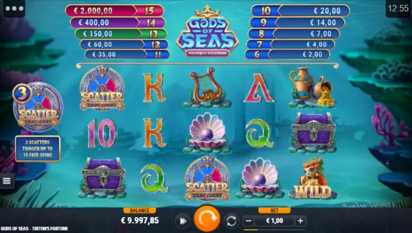 Gods of Seas Tritons Fortune slot