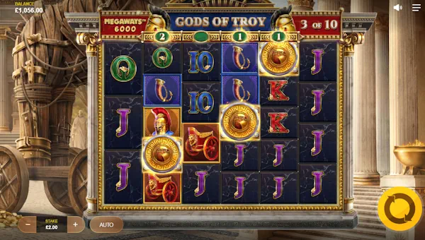 Gods of Troy Megaways gameplay