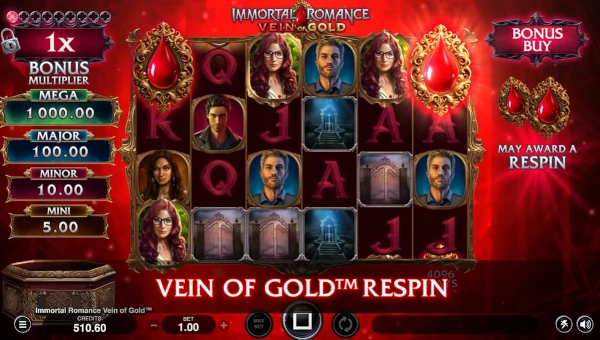 Immortal Romance Vein of Gold gameplay