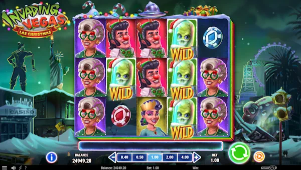 Invading Vegas Las Christmas gameplay