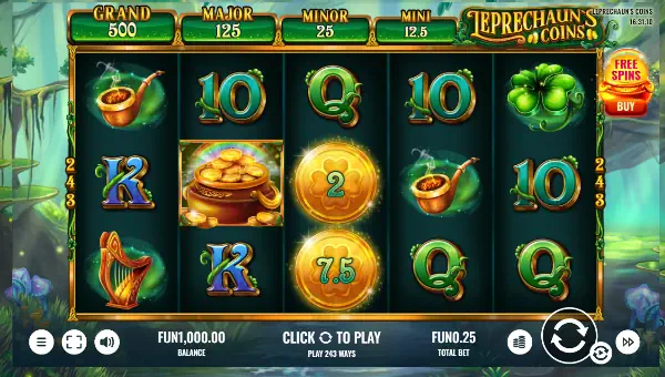Leprechauns Coins gameplay
