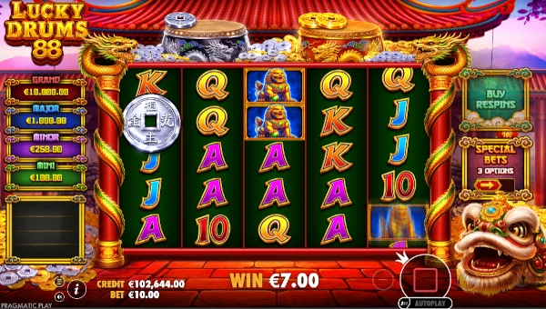 Lucky Drums 88 gameplay