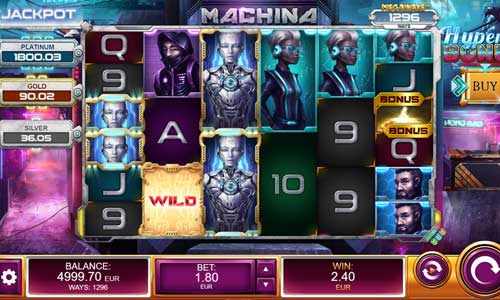 Machina Megaways gameplay