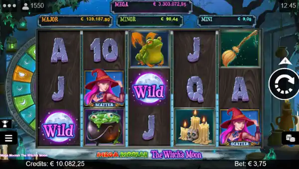 Mega Moolah The Witchs Moon gameplay