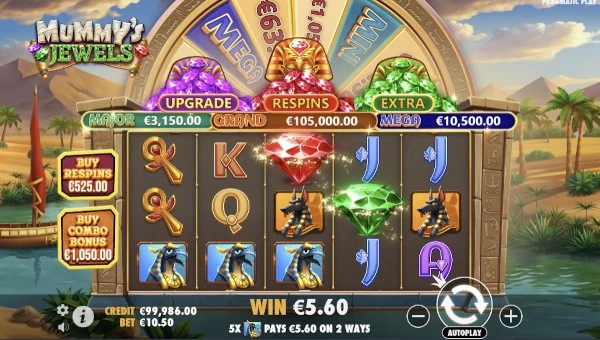 Mummys Jewels gameplay