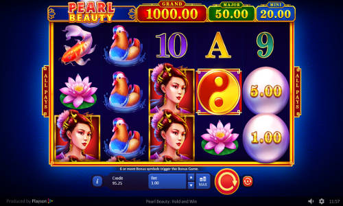 Pearl Beauty Hold and Win gameplay