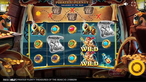 Pirates Plenty Treasures of the Seas gameplay