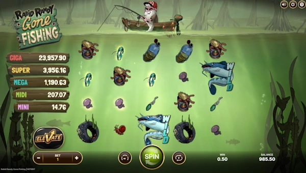 Rabid Randy Gone Fishing gameplay