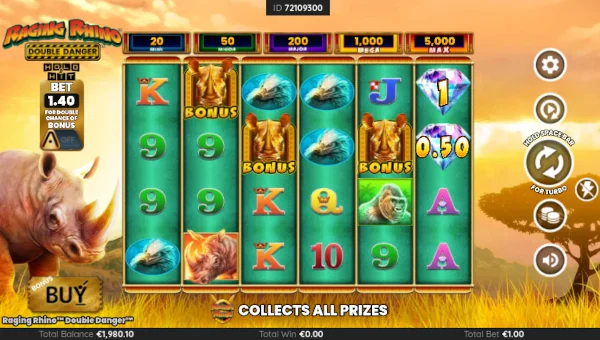 Raging Rhino Double Danger gameplay