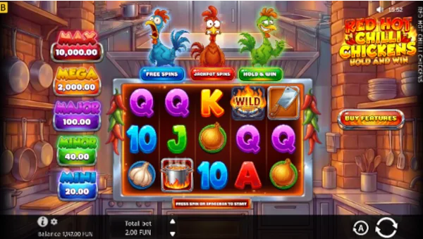 Red Hot Chilli Chickens gameplay