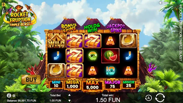 Rocket Eruption Triple Blast gameplay