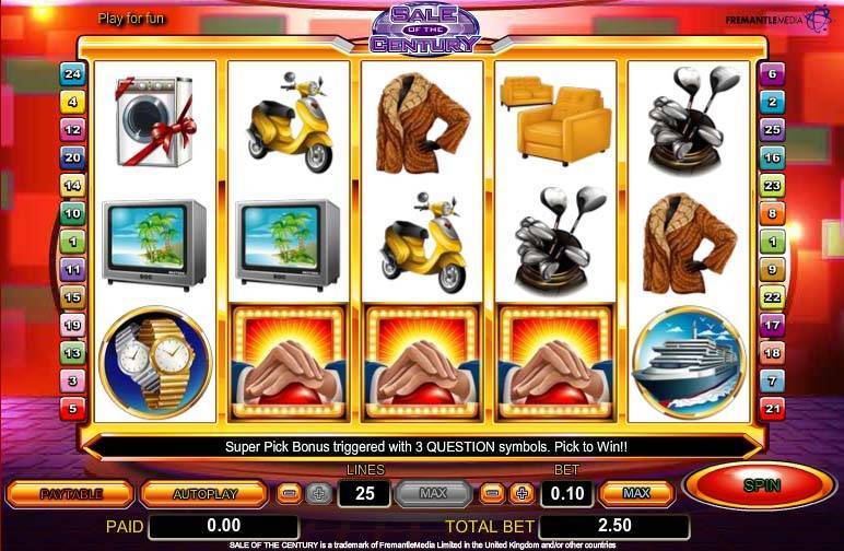 Sale of the century slot