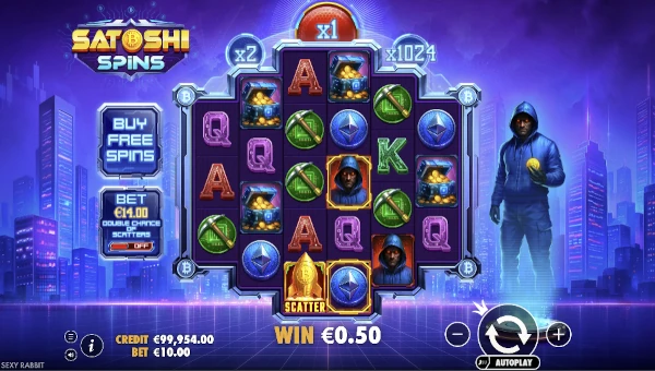 Satoshi Spins gameplay