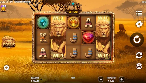 Savannah Fortune gameplay