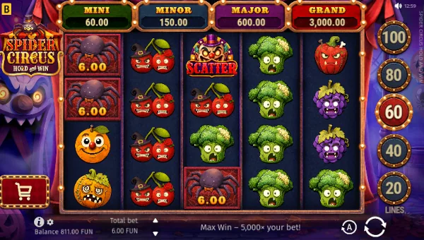 Spider Circus gameplay