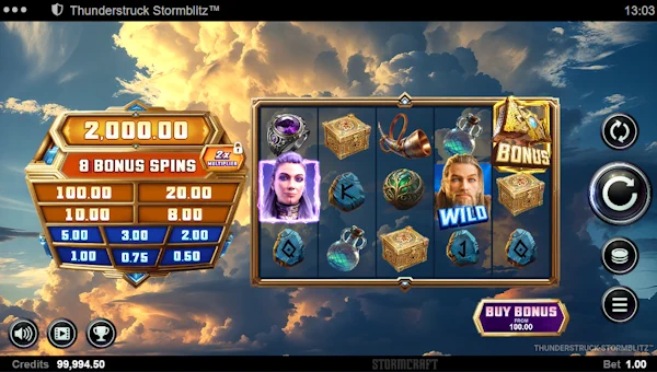 Thunderstruck Stormblitz gameplay