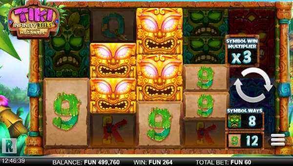 Tiki Infinity Reels Megaways gameplay