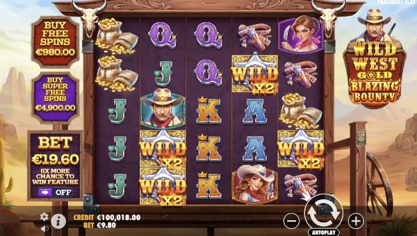 Wild West Gold Blazing Bounty