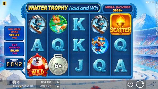 Winter Trophy Hold and Win gameplay