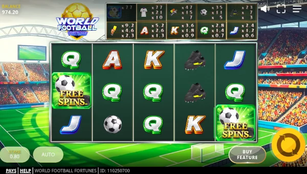 World Football Fortunes gameplay